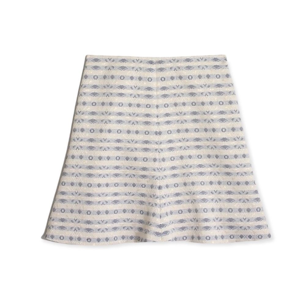 🆕J. Crew Jacquard Striped Flare Mini Skirt